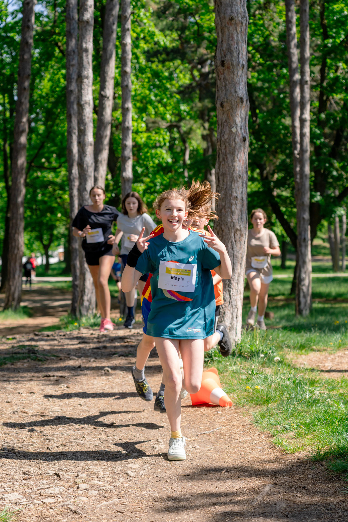 Laufendes Mädchen im Begrischpark